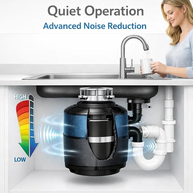 Replacement for Insinkerator Antimicrobial Quiet Collar Sink Baffle Part# QCB-AM, Evolution Garbage Disposals, 3.25" diameter, Replacement for InSinkErator QCB-AM Sink Baffle Splash Guard