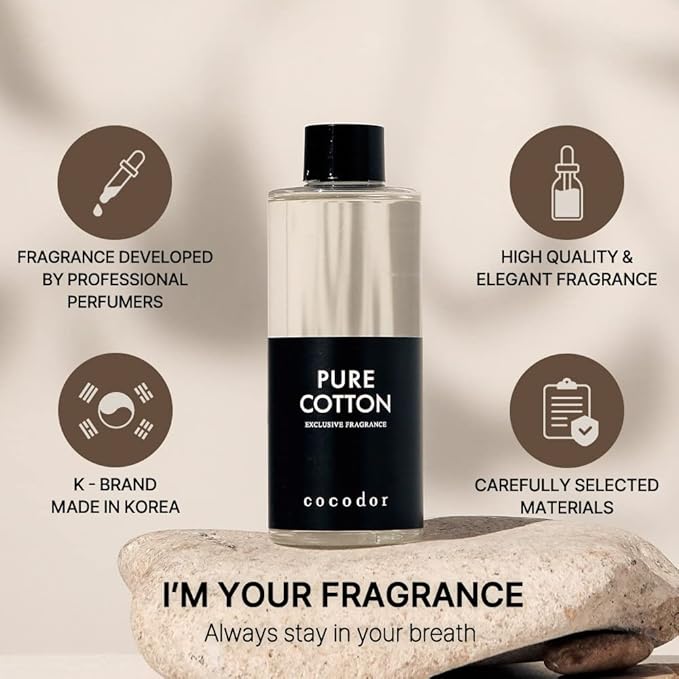 COCODOR Reed Diffuser Oil Refill/Freesia&Pear /200ml / 1 Pack/Aromatherapy, Home Fragrance, Scented Oils, Oils for Reed Diffuser, Bathroom Home Decor