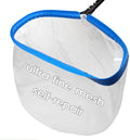 TidyMister 20'' Ultra Fine Mesh Pool Skimmer Net Rake for Sand Silt Pollen Debris - Super Extra Fine Nylon Cleaning Pool Net for Above Ground & In-ground Swimming Pools