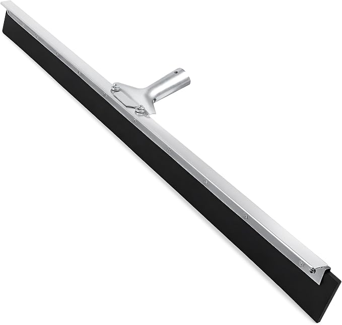 Garage Floor Squeegee 36’’, Neoprene Blade Asphalt Squeegee, Taper Pole Connection - Handle Sold Separately for Tiles, Concrete and Asphalt