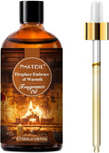 PHATOIL 3.38FL.OZ Fireplace Embrace of Warmth Fragrance Oils for Aromatherapy, Essential Oils for Diffusers for Home, Perfect for Diffuser, Yoga, Skin Care, DIY Candle and Soap Making - 100ml | Long Lasting Scented Oils For Humidifier, Air Freshener, D...