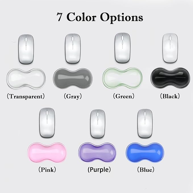 Update Mouse Wrist Rest 5.71" Silicone Wrist Support Pad for Pain Relief, Effortless Typing, Gaming, Computer, Laptop, Office – Anti-Slip Base, Easy to Clean