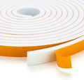 10 Feet Weather Stripping Door Seal, 4" Wide X 1/16" Thick Door Seal Strip High Density Foam Tape Adhesive Strip for Door Soundproofing,Window Insulation (4" x 1/16" x 10FT,White)