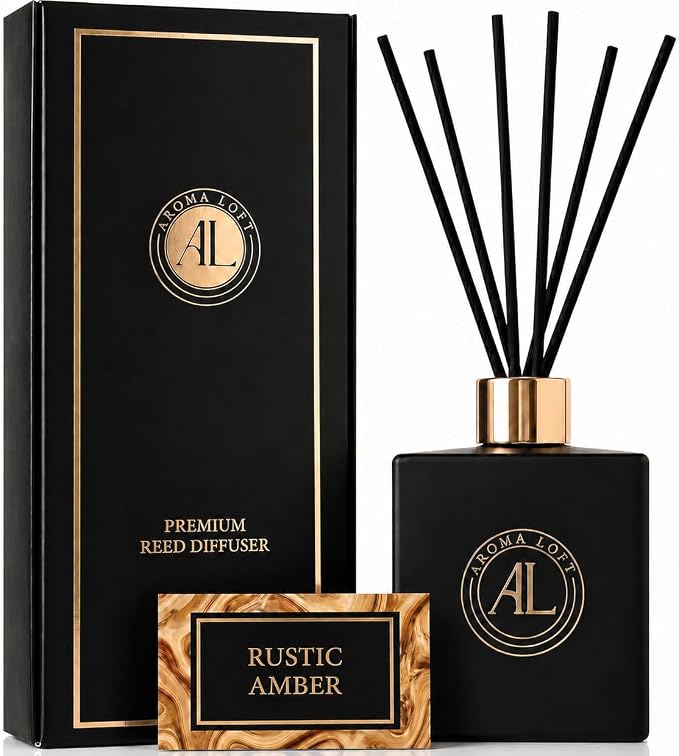 Reed Diffuser, Fragrance Diffuser for Home, Bathroom Diffuser Set, Oil Diffuser Reeds, Scent Sticks in Oil, Office Smell Good Stuff