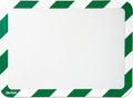 Tarifold Magnetic Self-Adhesive Safety Display Pocket 2-Pack Green/White