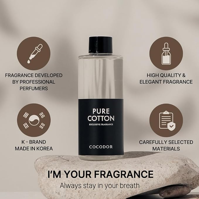 COCODOR Reed Diffuser Oil Refill/April Breeze/6.7oz(200ml)/1 Pack/Aroma Therapy, Home Fragrance, Scented Oils, Oils for Reed Diffuser