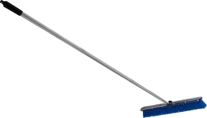 SPARTA Sweep Complete Floor Sweep with Squeegee for Catering, Buffets, Restaurants, Stainless Steel, 24 Inches, Blue - (Pack of 6)