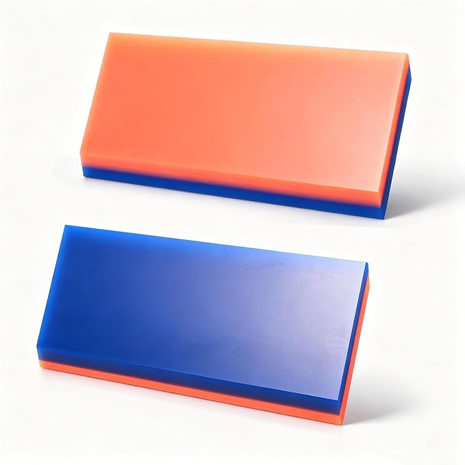 NEWISHTOOL 2 Pack Rubber Squeegee (5-Inch Replacement Blade, No Handle) | Tint Squeegee for Water Removal, Glass Cleaning, PPF Installing and Window Film Application