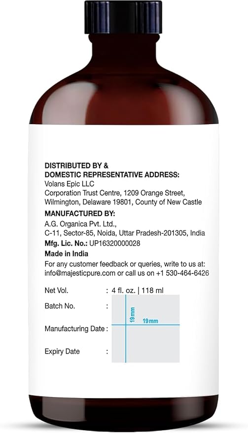 Majestic Pure Tea Tree Essential Oil for Diffuser - 4 Fl Oz | 100% Natural Tea Tree Oil for Hair, Skin Care, Carrier Oil Blend, Aromatherapy & DIY Soap Making Scent