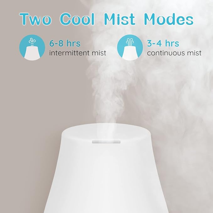 Homeweeks Essential Oil Diffuser for Room 100 ML 1 Pack | Aromatherapy Scent Diffuser Adjustable Mist Mode, Cool Mist, Auto Off Ultrasonic Aroma Fragrance Diffuser for Bedroom Office