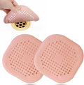 Bovinde Hair Drain Catcher,Square Cover for Shower 2 Pack (Pink) | Drainer Cover Silicone Hair Stopper with Suction Cups,Protector Accessories,Easy to Install Suit for Bathroom,Bathtub,Sink