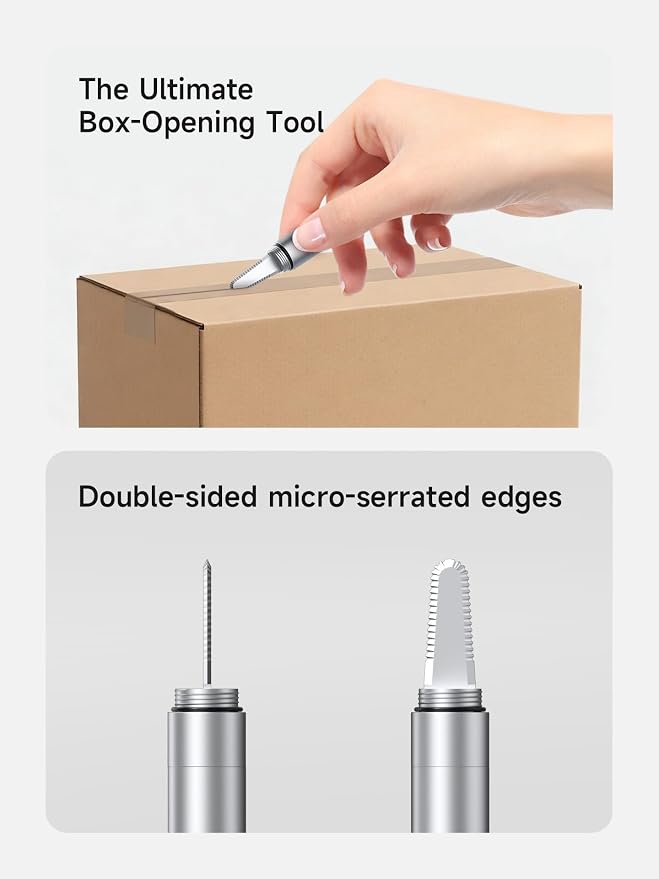 Hagibis SIM Card Ejector Tray Removal Tool with Box Cutter, 2 in 1 EDC Portable Keychain Eject Pins Reset Needle Package Opener for iPhone Android Office and Home Use (CP03)