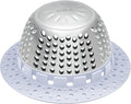 LEKEYE Shower Drain Hair Catcher/Bathtub Drain Cover/Drain Protector for Pop-Up & Regular Drains(Light Blue)
