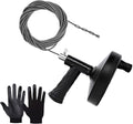 Drain Snake 25 Ft, Drain Auger Hair Clog Remover Heavy Duty Flexible Plumbing Snake Bathroom Kitchen Sink Cleaner Tools for Shower Bathtub Pipe