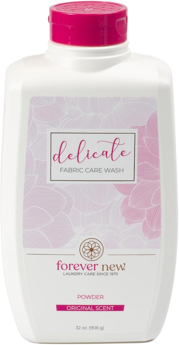 FOREVER NEW Granular Detergent Powder - Delicate Laundry Care Wash - Original Scented 64 oz. (32 oz. 2 Pack)