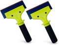 NEWISHTOOL 2 Pack Rubber Squeegee with Nylon Handle Window Tint Tools | Tint Squeegee for Water Removal, Glass Cleaning, PPF Installing and Window Film Application