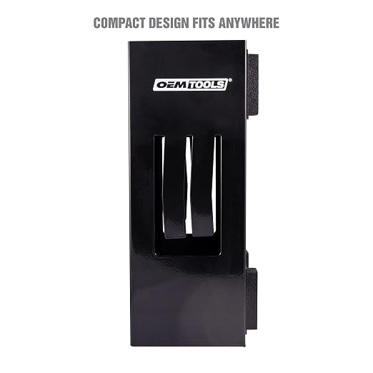 OEMTOOLS 23125 Black Magnetic Glove Dispenser, Disposable Gloves Box Holder, Magnetic Glove Box Holder for Wall Mount
