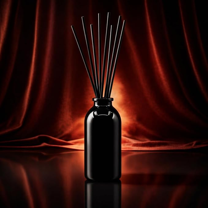 Reed Diffuser Set, Rouge 54 - Bathroom Shelf Décor | Saffron, Jasmine, Amber and Woods, Aromatic Home Fragrance, Made in the USA