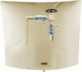 TOHONFOO Backflow Preventer Pipe Insulation Cover (5°F) - Irrigation Sprinkler Valve Insulated Pouch - Water Well Pump Cover - Sturdy 5 Layers for Winter Freeze Protection, 30" W x 24" H, Beige