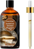 PHATOIL 3.38FL.OZ Sandalwood Sanctuary Fragrance Oils for Aromatherapy, Essential Oils for Diffusers for Home, Perfect for Diffuser, Yoga, Skin Care, DIY Candle and Soap Making - 100ml | Long Lasting Scented Oils For Humidifier, Air Freshener, DIY Soap...