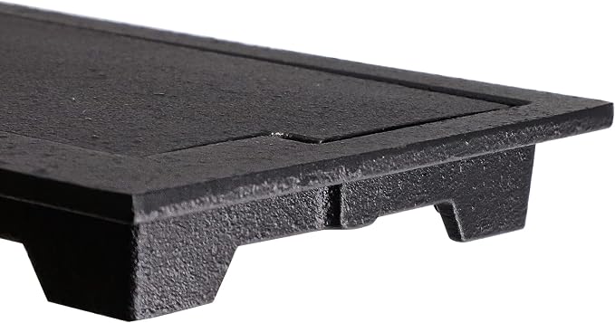 Hiorucet Cast Iron Fireplace Ash Dump Door Chimney Cleanout Door, Chimney Cleanout Cover, Ash Dump Cover, Fireplace Cleanout Cover Used to Isolate Ashes for Easy Cleanup of Debris, 4 1/2 by 8 5/8 Inch