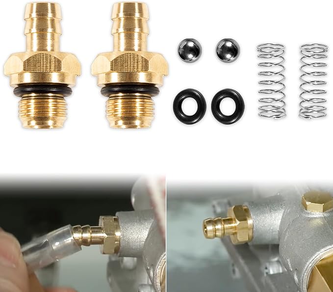 Pressure Washer Chemical Soap Injector Kit for Briggs and Stratton, Homelite, Ryobi and Husky Replaces 190593GS 190635GS and 203640GS (2 Set)