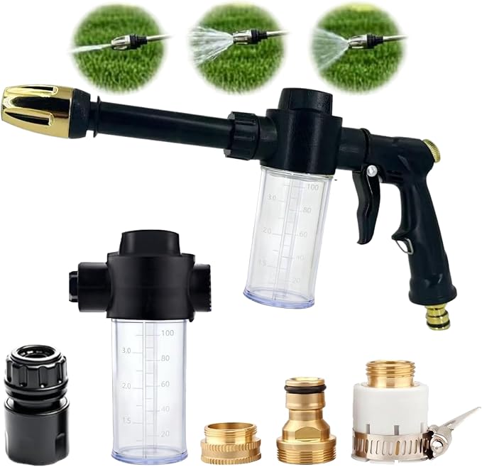 Jet Nozzle Power Washer forGarden, 2026 New Pressure Washer Wand with Jet Nozzle, Pressure Washer Nozzle for Car Washing Patio Garden Outdoor Cleaning gg