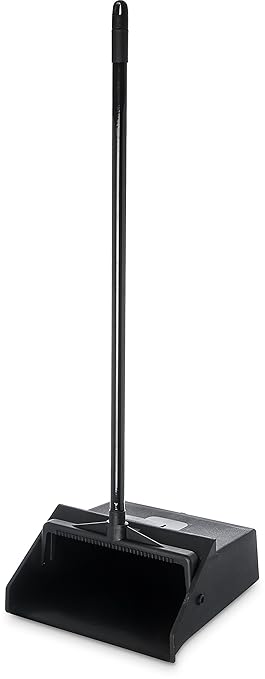 Carlisle FoodService Products 36141003 Duo-Pan Upright Lobby Pan, 30" Handle, Black (Pack of 6)