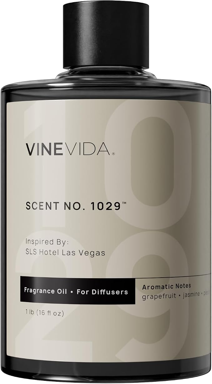 VINEVIDA Scent NO. 1029 Fragrance Oil for Cold Air Diffusers - 16oz (1lb) - Inspired by: SLS Hotel Las Vegas Hotel Fragrance - Home Scents - Diffuser Oil
