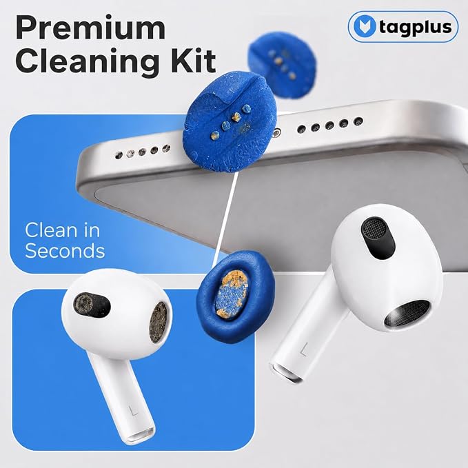 for Airpod Cleaner Kit + Pro Cleaning Tool - Compatible for Earbud Cleaning kit for iPhone Cleaning Kit for iPhone Cleaner Kit for Airpods Cleaning Kit Cleaning Clay Phone Cleaning Kit