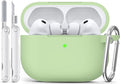 for AirPods Pro 3 Case 2025,Come with Cleaner Kit,Pastel Green | Silicone Protective Cover for Airpod Pro 3rd Generation Case with Keychain,for Women Men,One-Piece Design,Shockproof