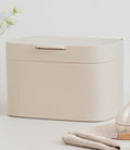 KAZAI. Compost Bin Kitchen 'Elin' | 1.2 GAL / 4.5L Countertop Compost Bin with Lid & Carbon Filter | Odor-Free, Dishwasher Safe, with Inner Bucket | Small Indoor Kitchen Composter | Taupe