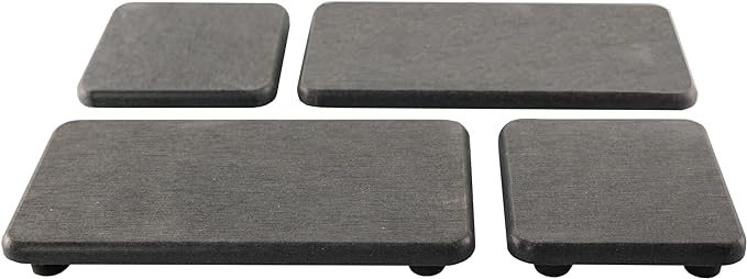 Set of 4 Water Absorbent Diatomite Coasters, Diatomaceous Earth Kitchen Soap Dish, Bathroom Trays, Water Absorbing Stone Used for Hand Soaps & Plants & Toiletries in The Modern Home