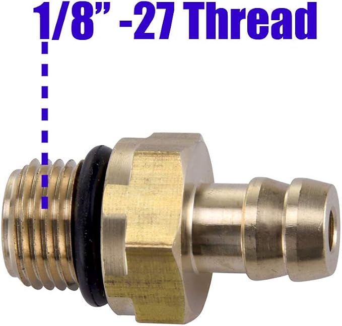 Tool Daily Compatible Chemical Injector Set for Pressure Washer | Soap Injector Replacement for 190593GS 190635GS 203640GS, Solid Brass