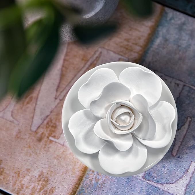 Passive Oil Diffuser for Essential Oil-Non-Electric Porcelain Aromatherapy Diffusers for Small Mini Room, Desk Decorative, Bathroom | Non-electric ceramic diffuser for desks, bathrooms and small rooms
