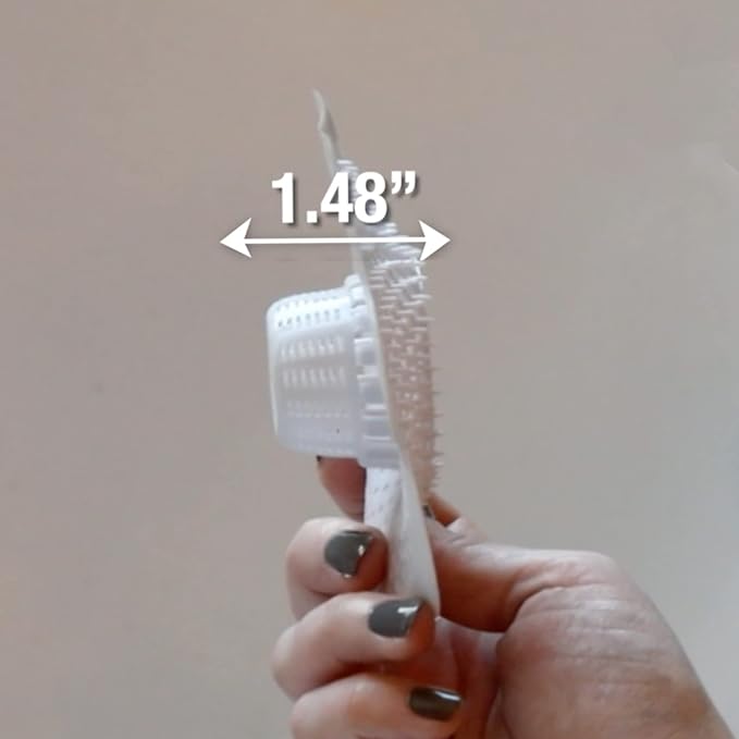 Danco Bathtub Drain Hair Catcher with in-Drain Basket and Strainer Pegs, fits 1.8″ Tub Drains, Protects Drains from Clogs, White, (10306)