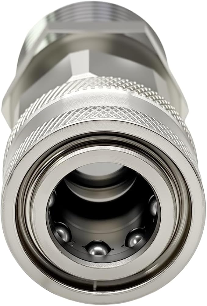 beduan Stainless Steel 3/4 Garden Hose Male Threaded to 3/8 Pressure Washer Adapter Convert Hose to Power Washer Quick Connector Socket Coupler(3/8 QC)