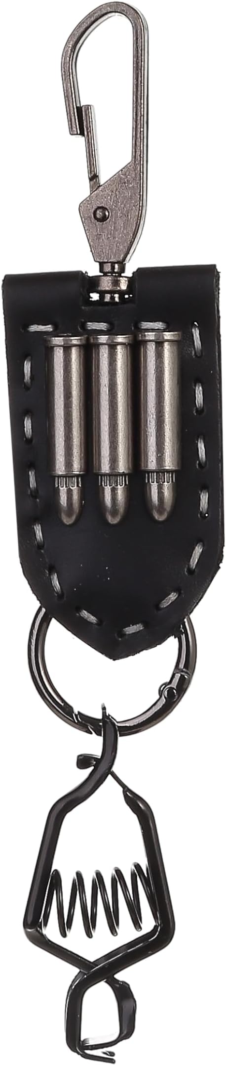 Heavy Duty Glove & Hat Clip with Carabiner, All-Metal Spring Clamp Work Glove Holder for Tool Belt, Harness, Backpack