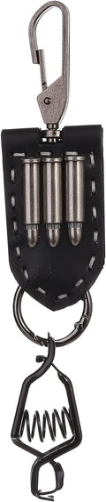 Heavy Duty Glove & Hat Clip with Carabiner, All-Metal Spring Clamp Work Glove Holder for Tool Belt, Harness, Backpack