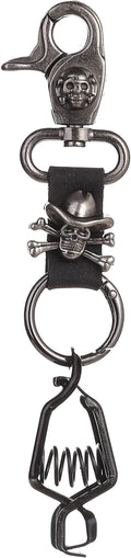 Heavy Duty Glove & Hat Clip with Carabiner, All-Metal Spring Clamp Work Glove Holder for Tool Belt, Harness, Backpack