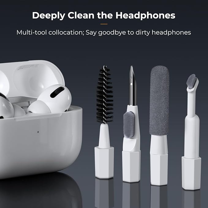 K&F CONCEPT 20-in-1 Keyboard Cleaning Kit for Phone, Camera, PC, Earphone | Suitable For Multiple Devices,Lens Pen And Blower Remove Dirt, Screen Cleaner and Pin, Disinfect, Anti-Static, Degrease,MM03