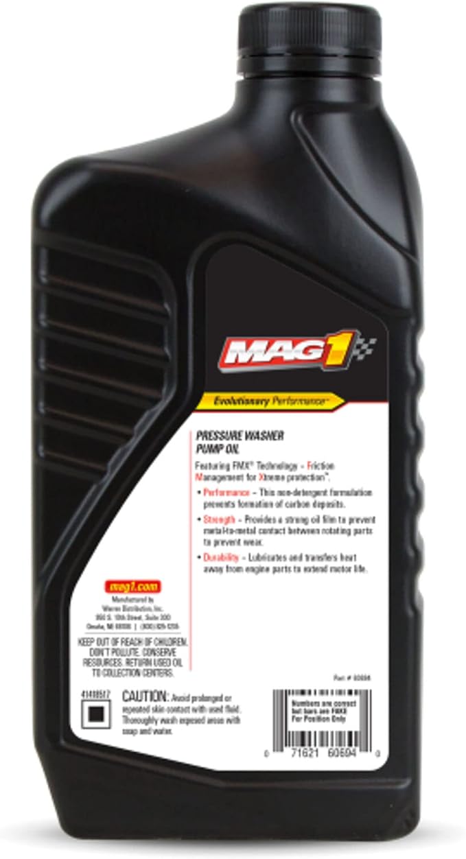 Mag 1 60694 Pressure Washer Pump Oil - 1 Quart