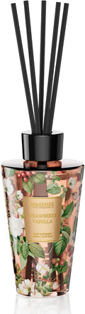 M&SENSE Reed Diffuser, Strawberry Vanilla, 8.79 oz Natural Essential Oil | Non-Toxic Organic, Long-Lasting Fragrance, Ideal for Living Room, Bedroom, Gifts for Women