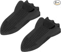 uxcell 2 Pcs Door Stoppers for Bottom of Door, Rubber Stackable Door Stopper Wedge Anti-Slip, 2.13 Inch, Black