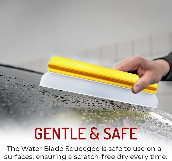 HI-TECH 14” Silicone Water Blade Car Drying Squeegee – Streak-Free, Fast-Drying, Scratch-Free Car Wash Tool
