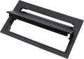 Hiorucet Cast Iron Fireplace Ash Dump Door Chimney Cleanout Door, Chimney Cleanout Cover, Ash Dump Cover, Fireplace Cleanout Cover Used to Isolate Ashes for Easy Cleanup of Debris, 4 1/2 by 8 5/8 Inch