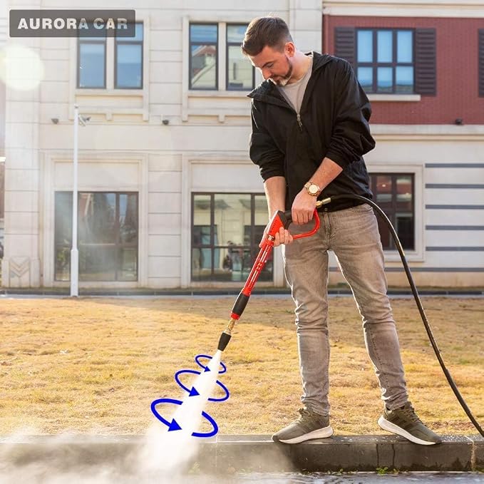 AURORA CAR Pressure Washer Tips Turbo Nozzle Pressure Washer 4000 PSI Max | Rotating Pressure Washer Nozzle with 1/4'' Quick Connect for Cleaning Brick, Concrete, and Vinyl Surfaces，4.0 GPM 4.0 Orifice