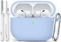 for AirPods Pro 3 Case 2025,Come with Cleaner Kit,Sky Blue | Silicone Protective Cover for Airpod Pro 3rd Generation Case with Keychain,for Women Men,One-Piece Design,Shockproof