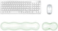 Update Gel Wrist Rest Pad for Keyboard & Mouse Set, Silicone Viscoelastic Wrist Support No Slip Pad for Pain Relief, Effortless Typing, Gaming, Computer, Laptop, Office