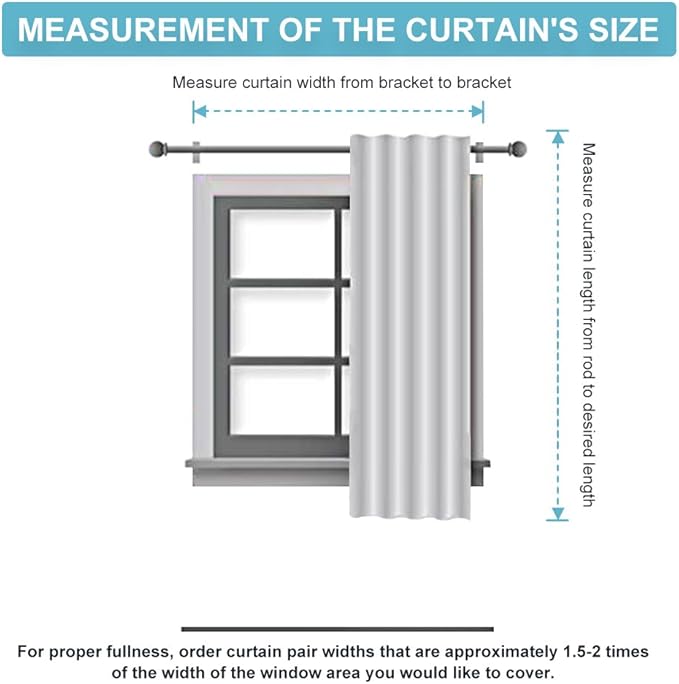 RYB HOME White Curtains for Bedroom - Room Darkening Curtains for Kitchen Cafe, Insulated Energy Saving Panels for Living Room, Back Tab Top, 42 x 45 inch, Grayish White, 1 Pair